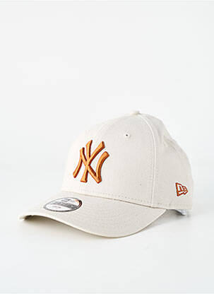 Casquette broderie beige NEW ERA homme