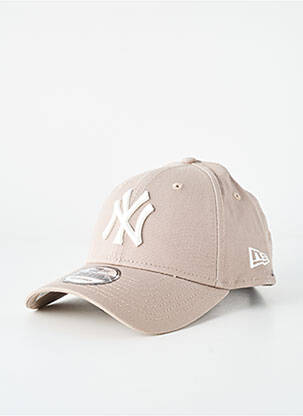 Casquette broderie beige NEW ERA homme