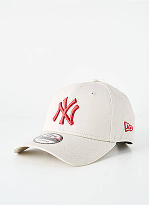 Casquette broderie beige NEW ERA homme