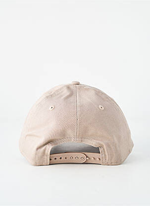 Casquette fermeture pressionnée beige NEW ERA homme