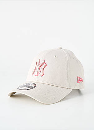 Casquette broderie beige NEW ERA femme