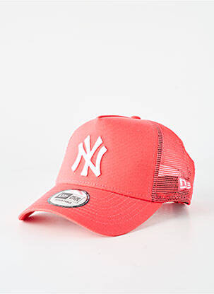 Casquette tissage popeline rose NEW ERA homme