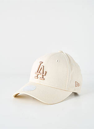 Casquette broderie beige NEW ERA femme