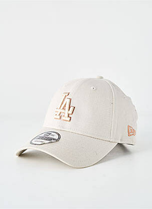 Casquette broderie beige NEW ERA femme