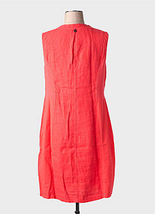 Robe mi-longue sans manche sans manche rouge MALOKA femme