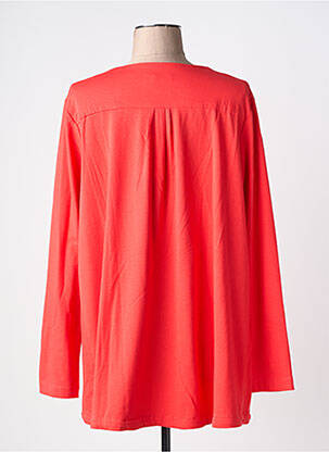 Gilet manches longues col rond orange MES SOEURS ET MOI femme