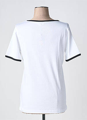 T-shirt sérigraphie manches courtes blanc TELMAIL femme