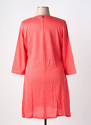Robe pull stretch manches 3/4 orange MALOKA femme