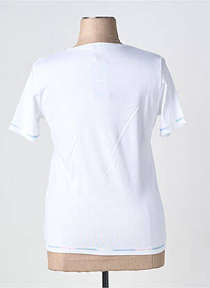 T-shirt stretch manches courtes blanc TELMAIL femme