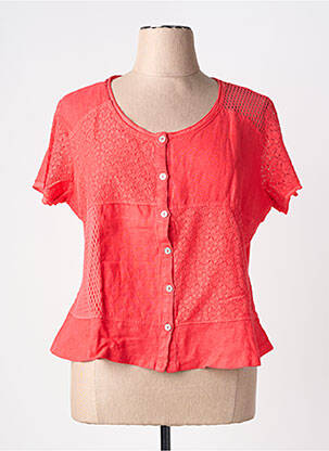 Top manches courtes manches courtes orange MALOKA femme