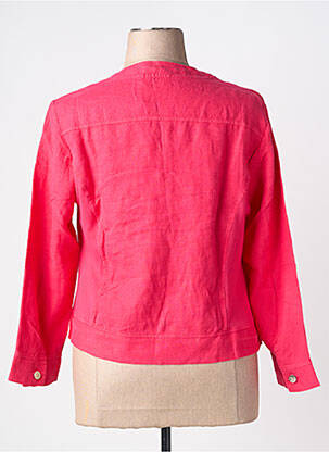 Veste casual col rond rose MALOKA femme