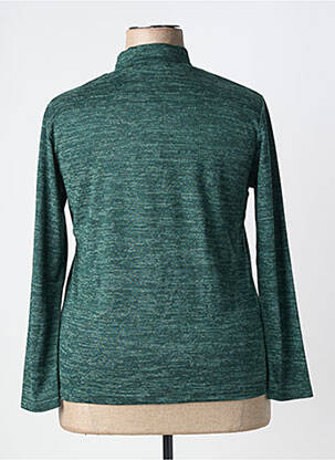 Pull stretch manches longues vert TELMAIL femme