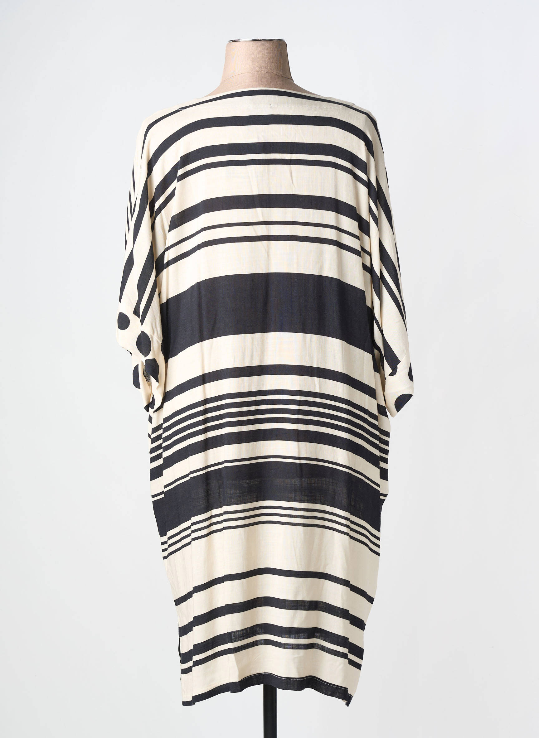 Robe mi-longue sans manche sans manche noir G!OZE femme