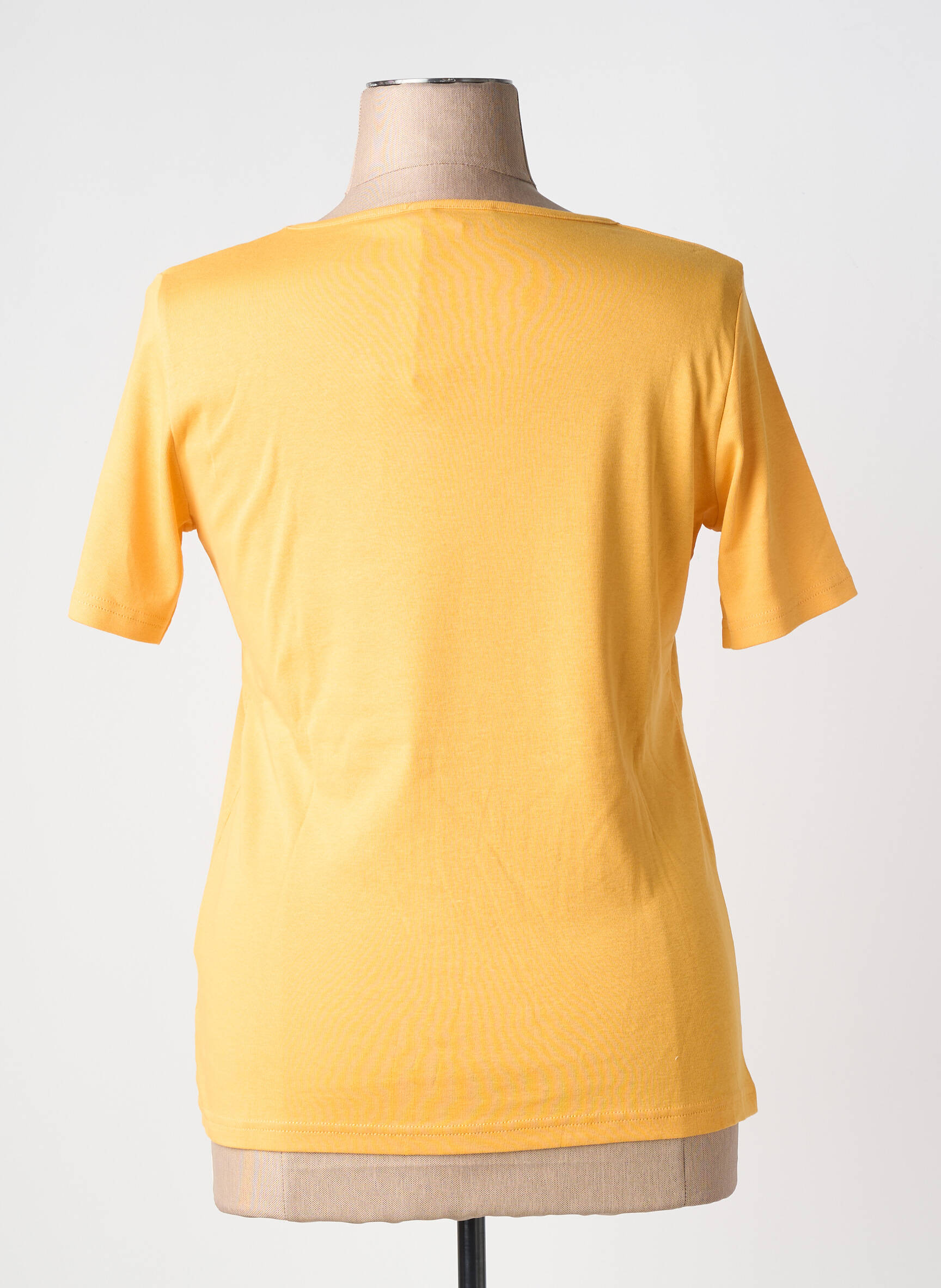 T-shirt stretch manches courtes jaune TELMAIL femme