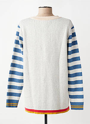 Gilet manches longues stretch bleu ORIENTIQUE NATURALLY femme