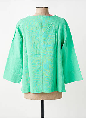Gilet manches longues col rond vert G!OZE femme