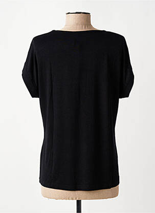 T-shirt stretch manches courtes noir TELMAIL femme