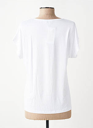 T-shirt stretch manches courtes blanc TELMAIL femme