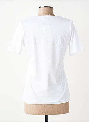 T-shirt sérigraphie avec strass manches courtes blanc TELMAIL femme