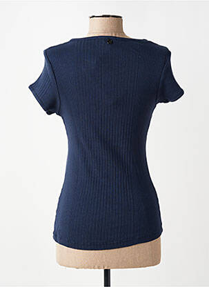 T-shirt stretch manches courtes bleu MALOKA femme