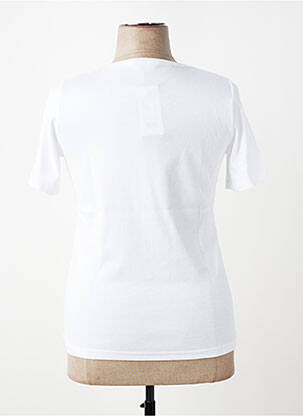 T-shirt stretch manches courtes blanc TELMAIL femme
