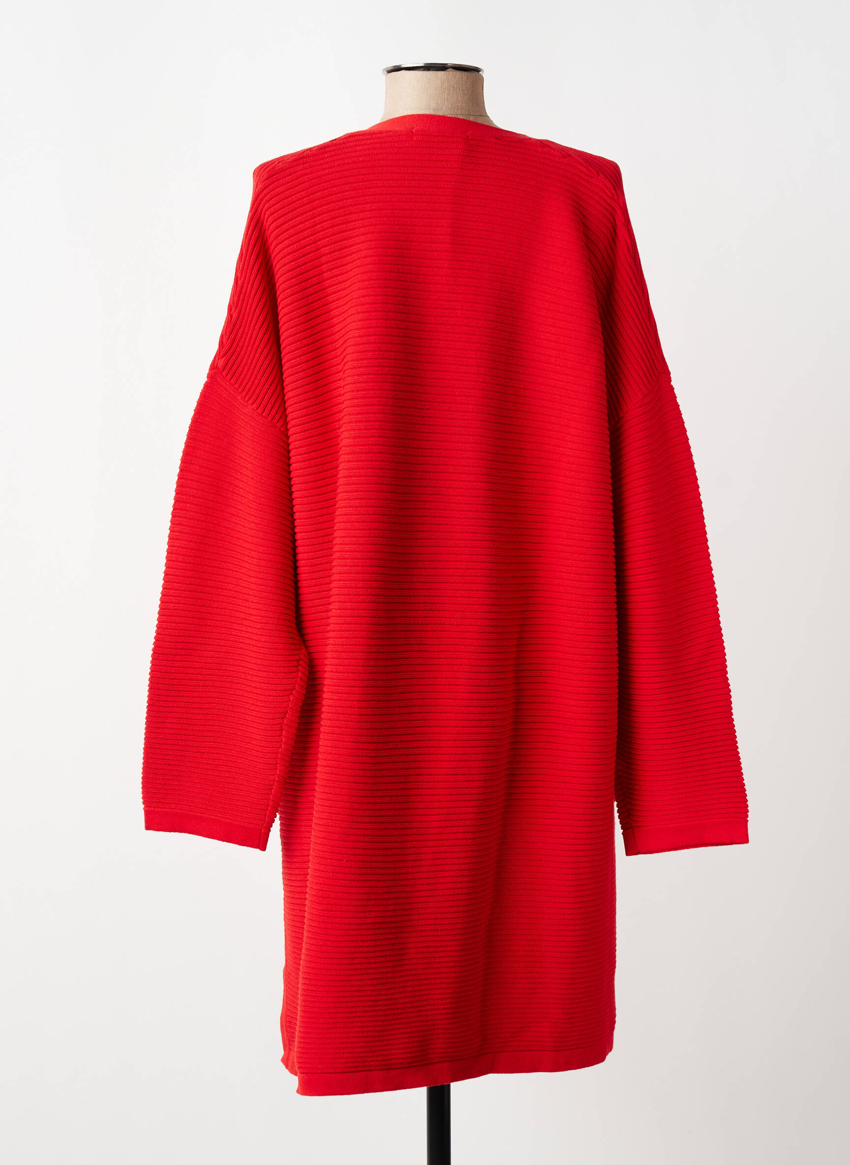 Gilet manches longues stretch rouge MASAI femme