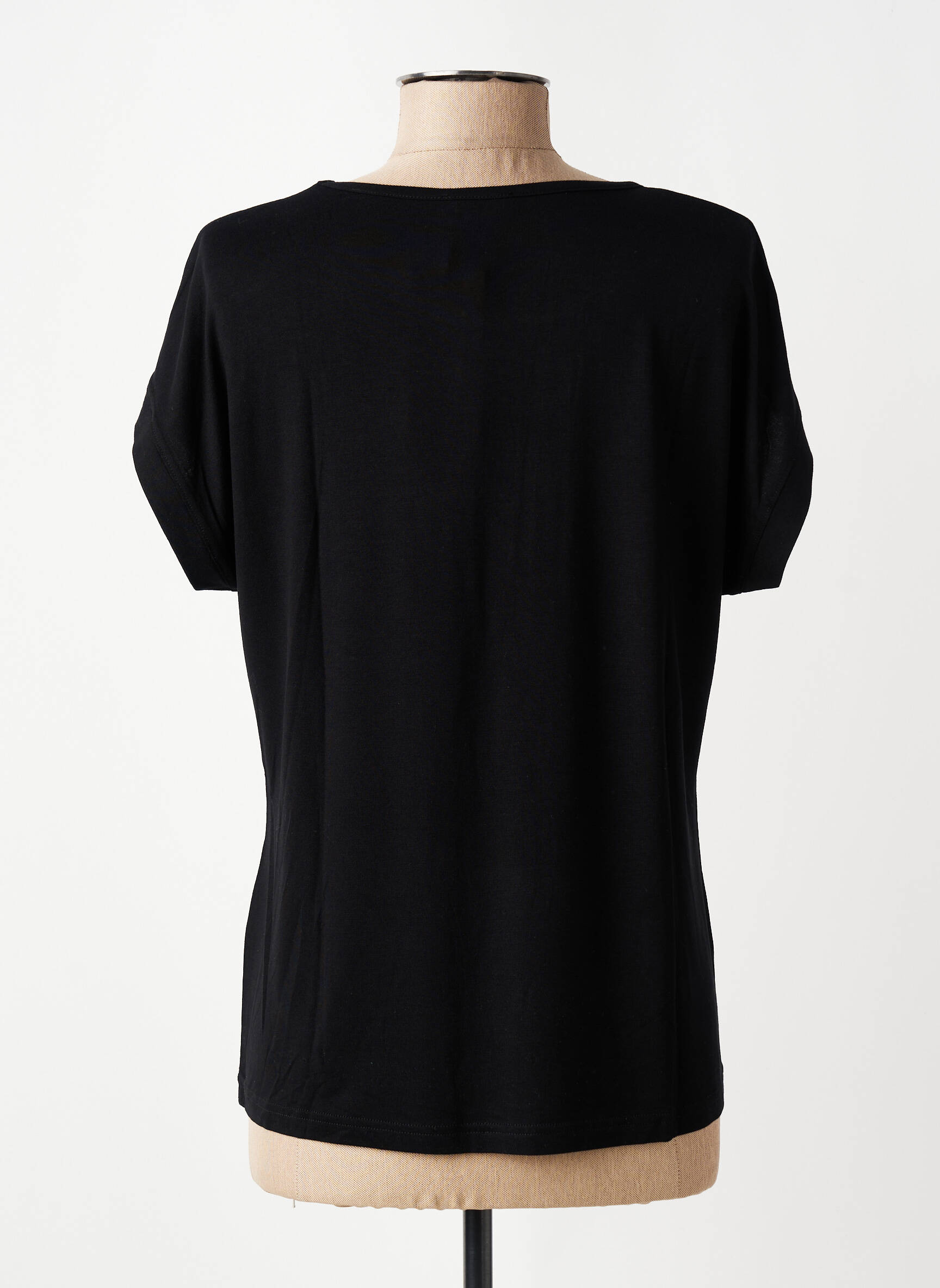 T-shirt stretch manches courtes noir TELMAIL femme