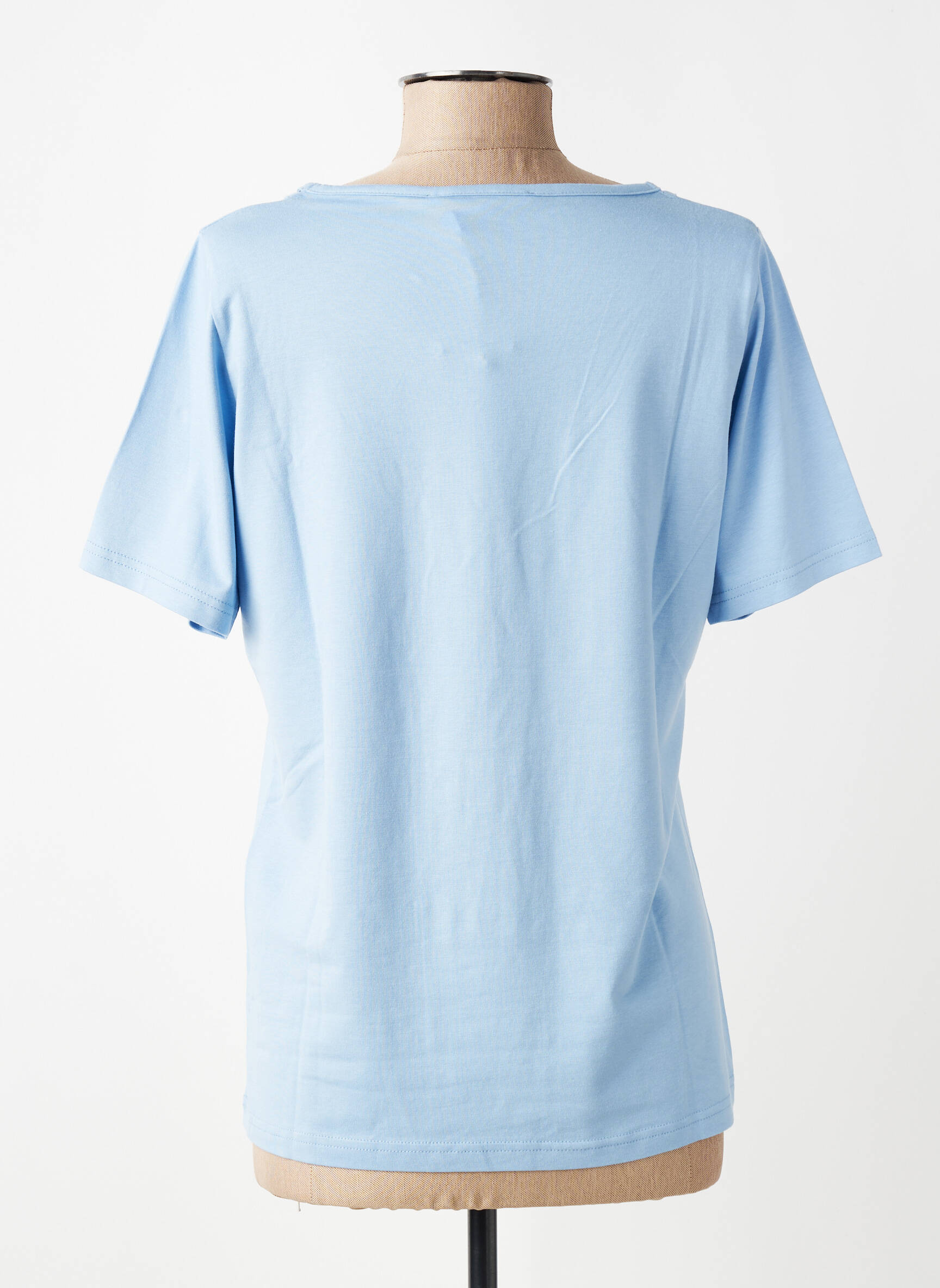 T-shirt stretch manches courtes bleu TELMAIL femme