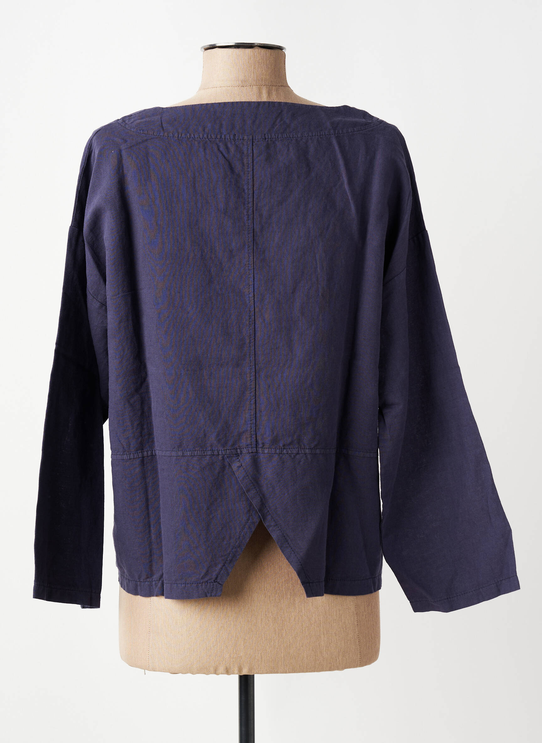 Veste casual col rond bleu G!OZE femme