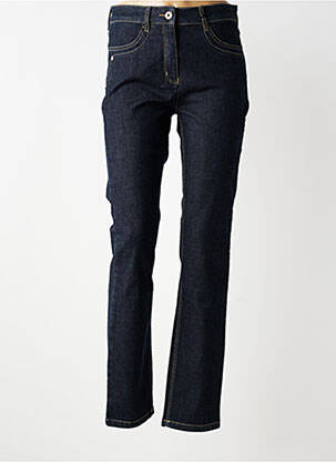 Jeans coupe slim taille haute taille haute bleu TONI femme