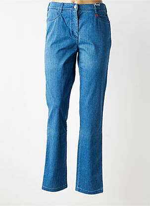 Jeans coupe slim taille haute taille haute bleu TONI femme