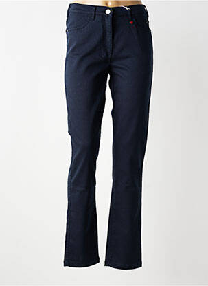 Jeans coupe slim taille haute taille haute bleu TONI femme