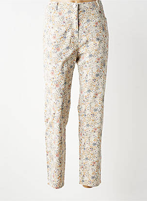 Pantalon slim taille élastique taille normale beige TONI femme