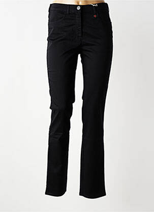 Pantalon slim taille élastique taille normale noir TONI femme