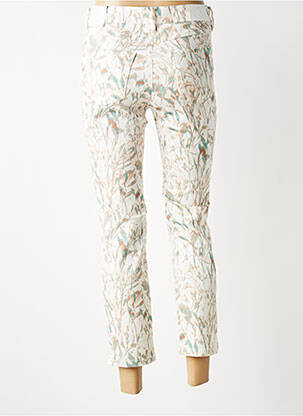 Pantalon 7/8 stretch taille normale beige TONI femme