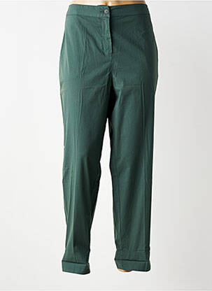 Pantalon droit taille à pinces taille haute vert MES SOEURS ET MOI femme