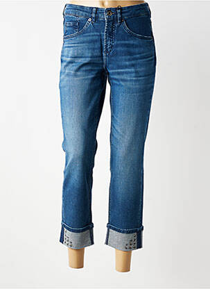 Jeans coupe slim taille haute taille haute bleu TONI femme