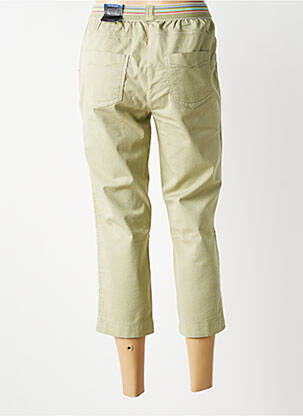 Pantacourt coupe droite taille normale vert TONI femme
