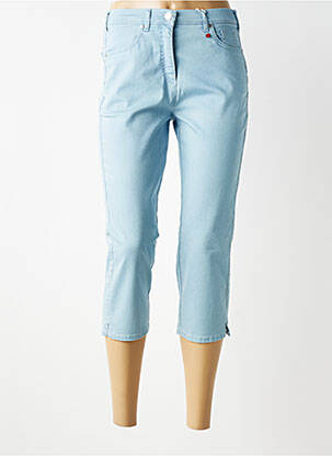 Corsaire tissage denim taille normale bleu TONI femme