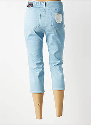 Corsaire tissage denim taille normale bleu TONI femme