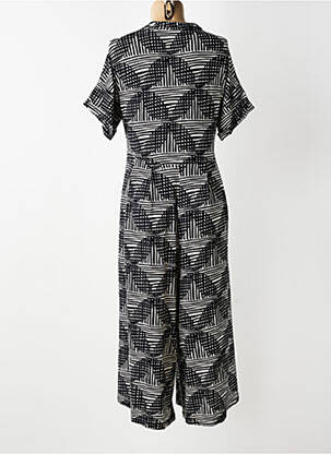 Combi-pantalon fermeture boutonnée au dos manches courtes noir MASAI femme