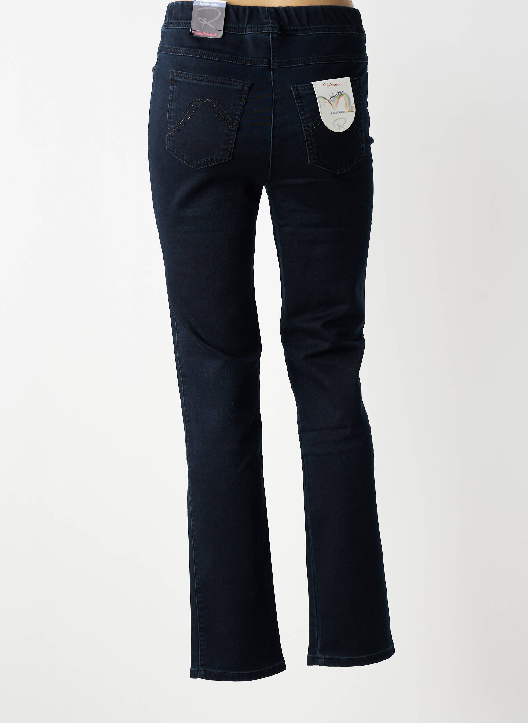 Jeans coupe slim tissage brut taille normale bleu TONI femme