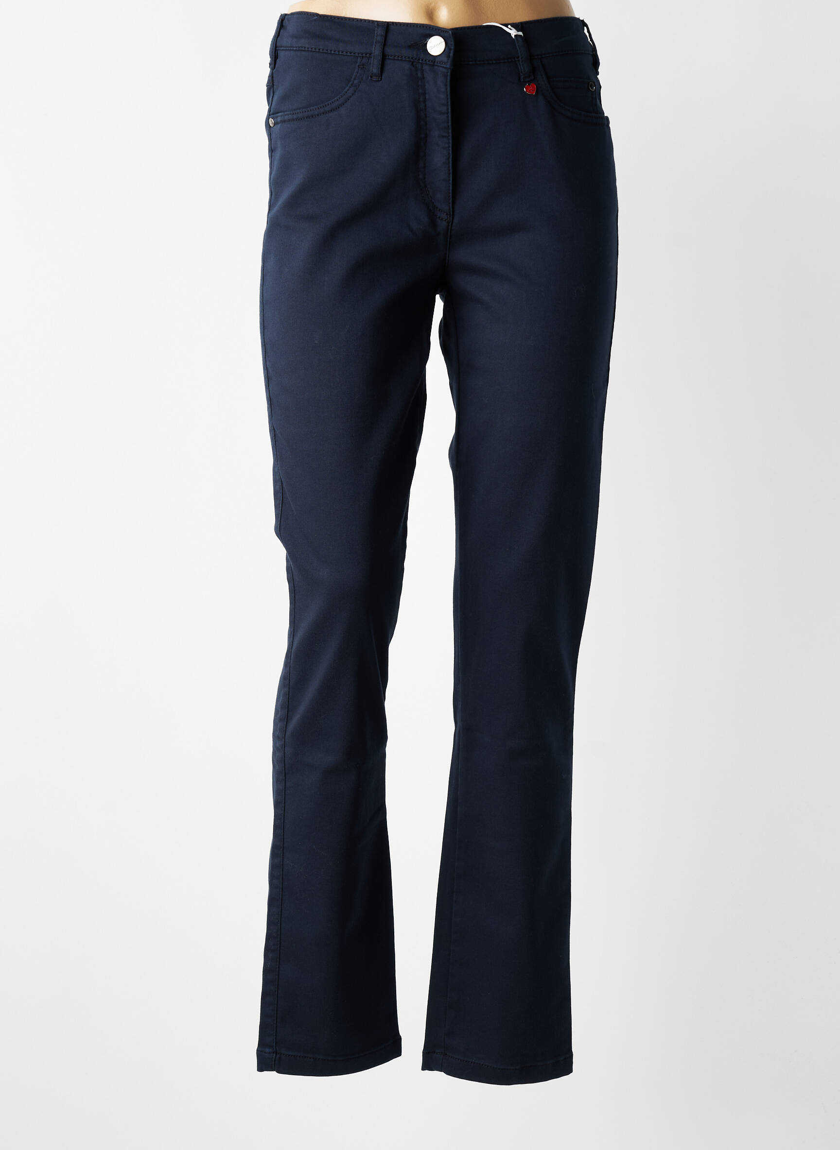 Jeans coupe slim taille haute taille haute bleu TONI femme