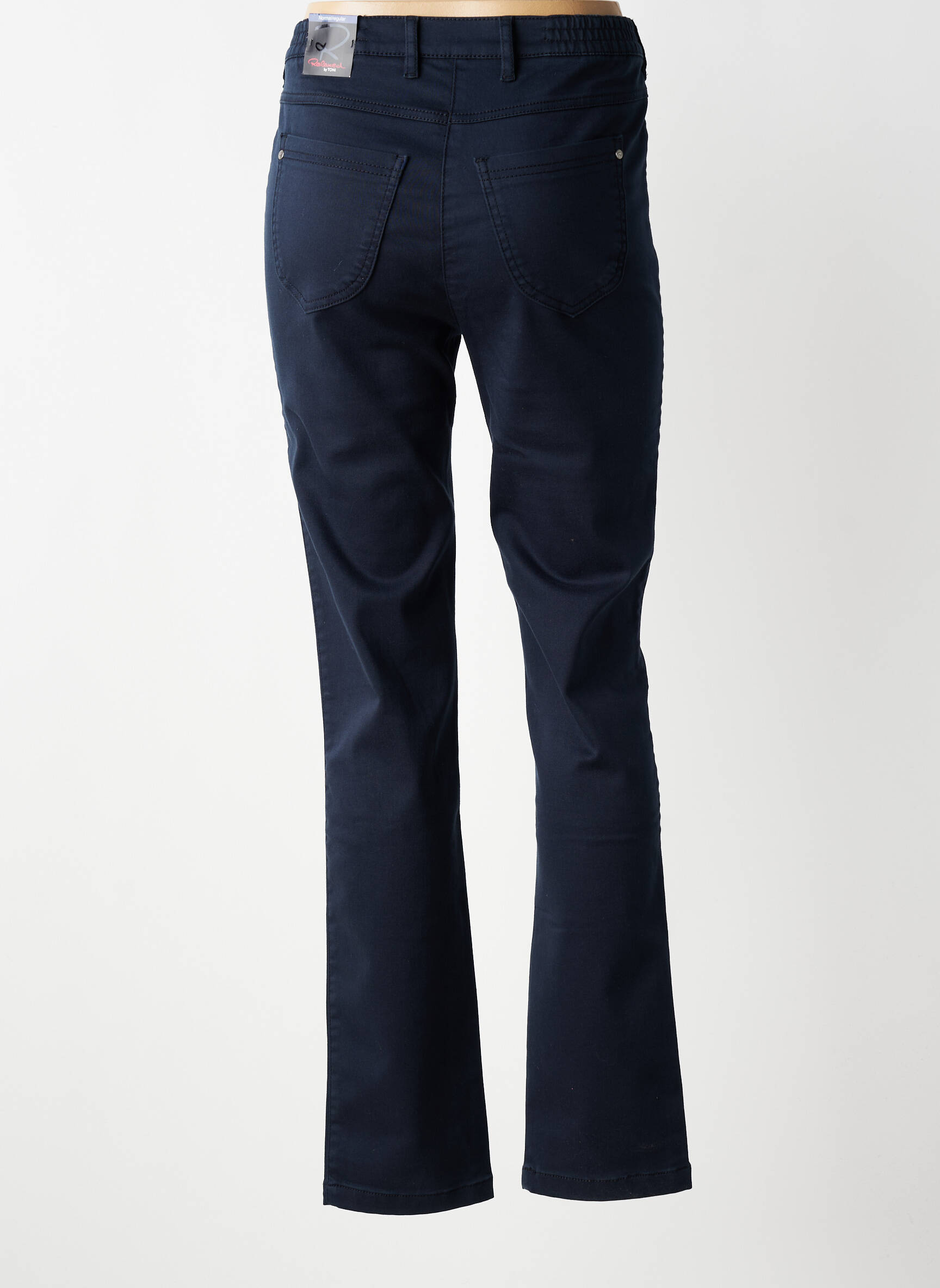 Jeans coupe slim taille haute taille haute bleu TONI femme