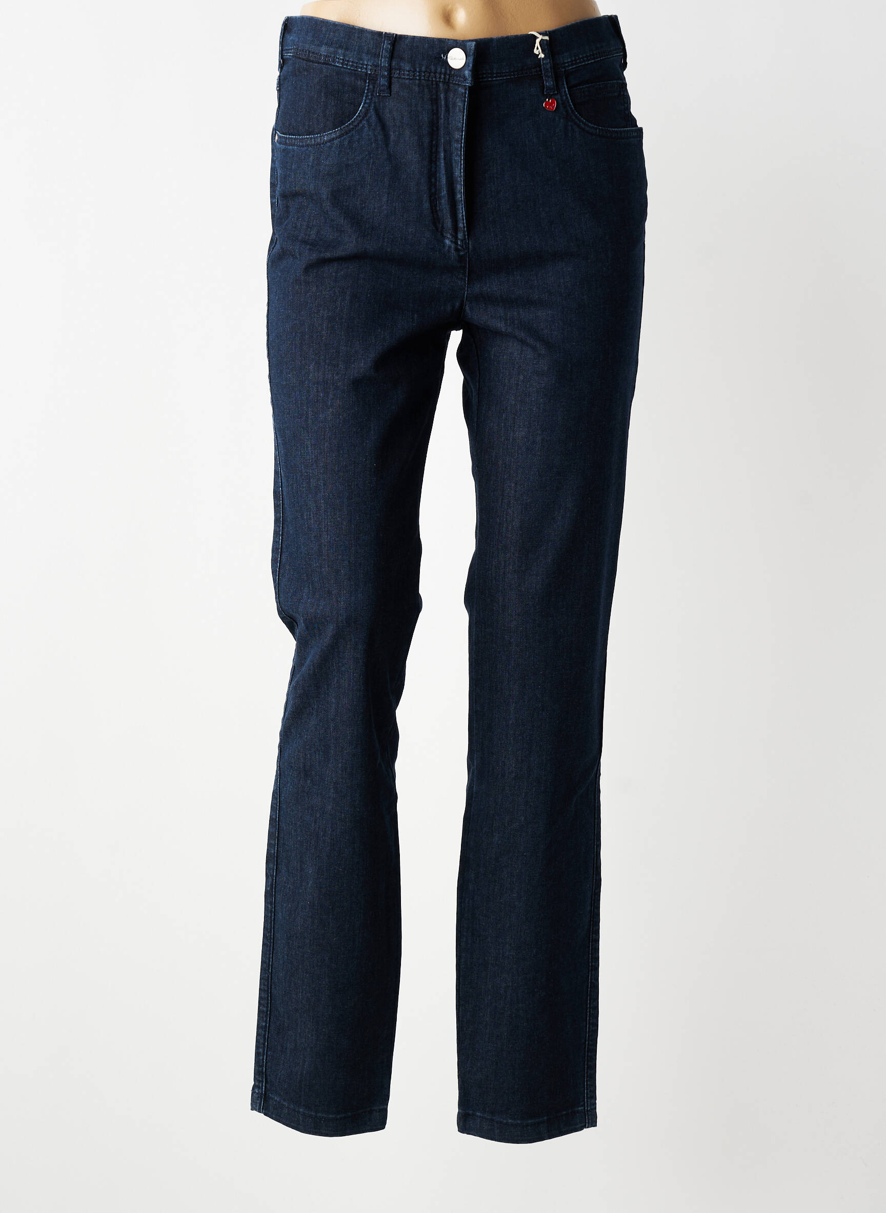 Jeans coupe slim taille haute taille haute bleu TONI femme