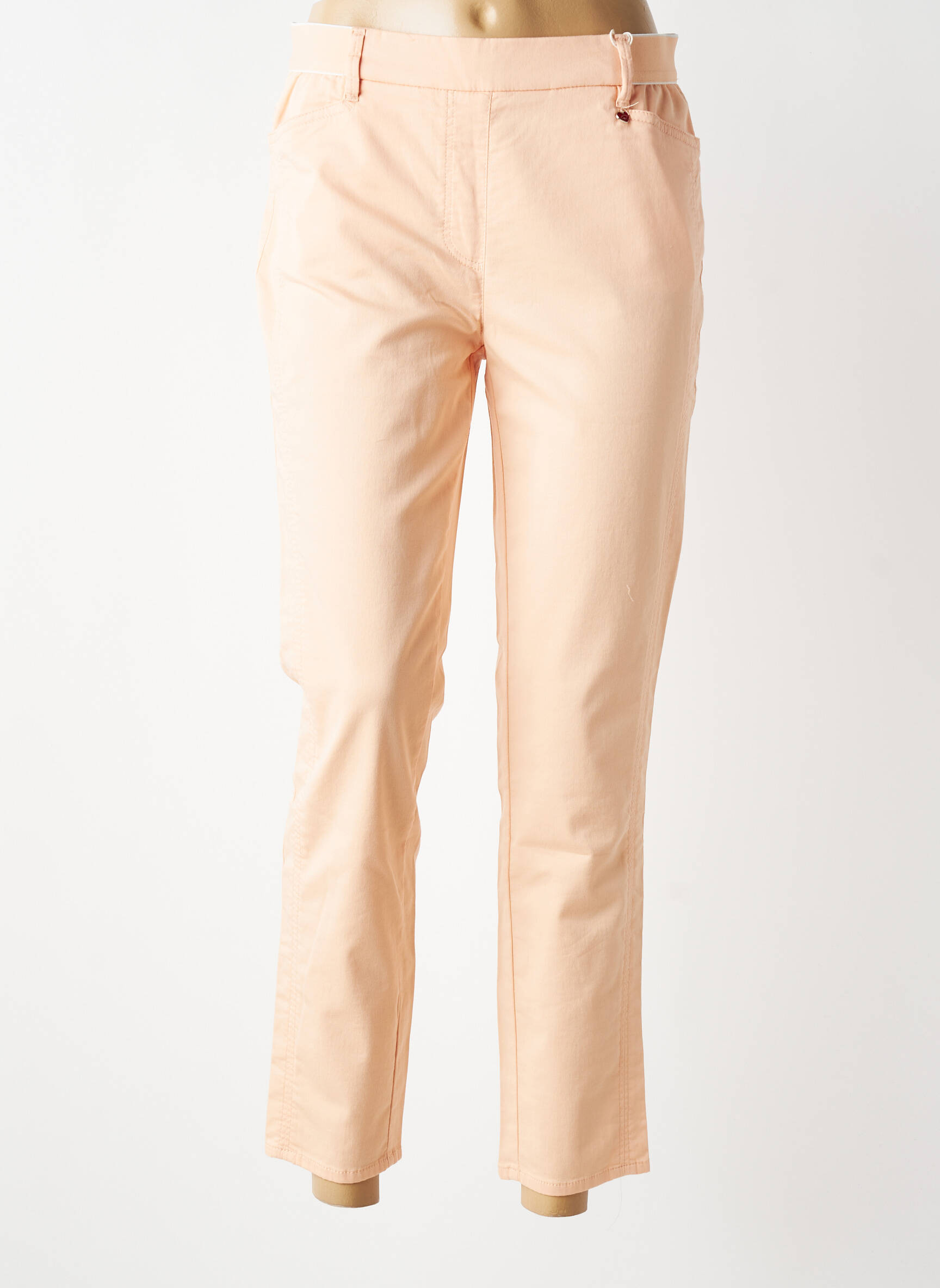 Pantalon 7/8 stretch taille normale orange TONI femme