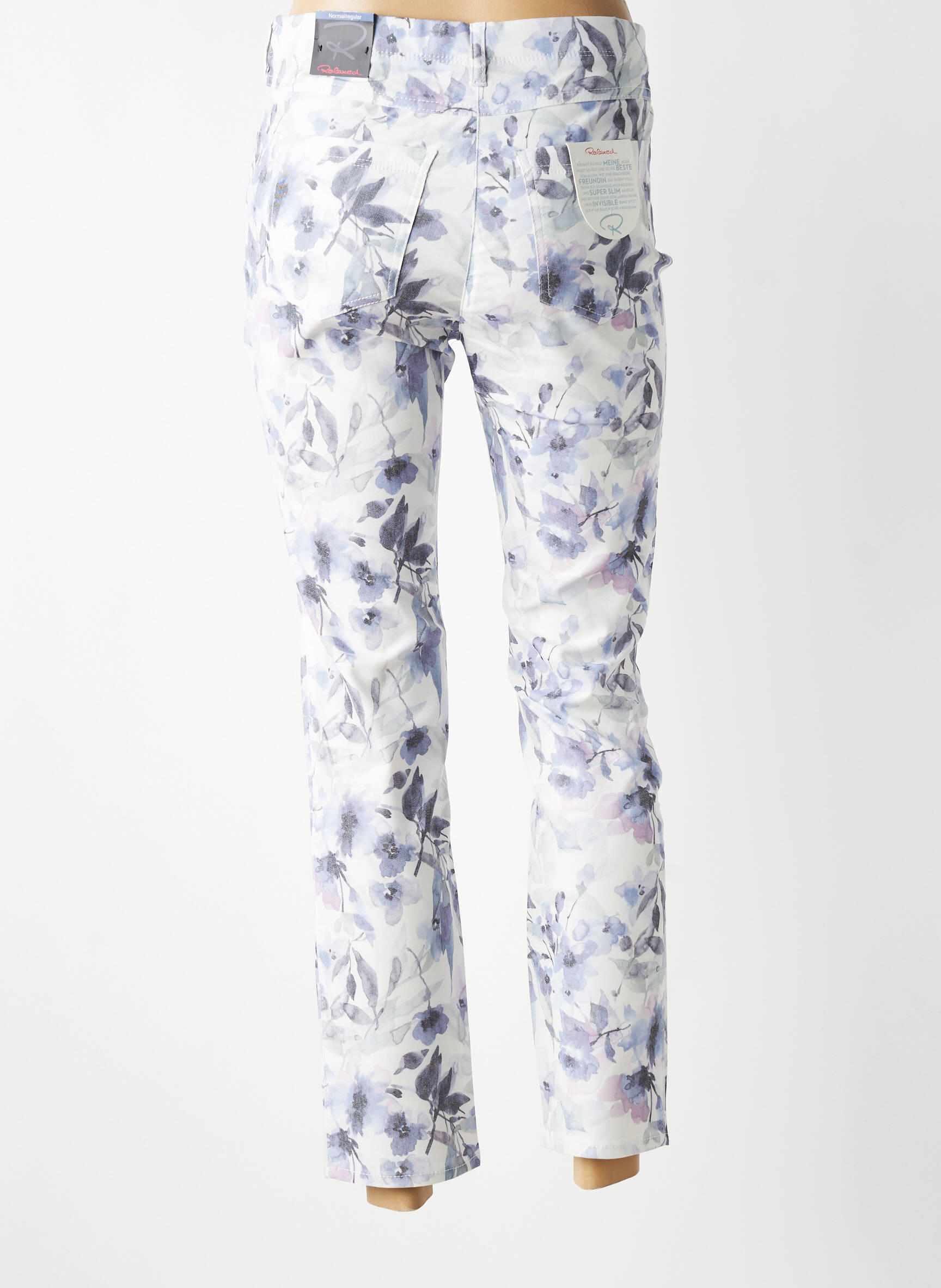 Jeans coupe slim stretch taille normale violet TONI femme