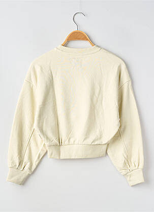 Sweat-shirt sérigraphie floquée manches longues beige GARCIA fille