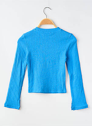 T-shirt coupe cintrée manches longues bleu GARCIA fille