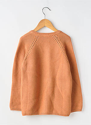 Gilet manches longues resserrée sur le bas orange LILILOTTE fille